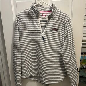Patagonia Gray Striped Pullover